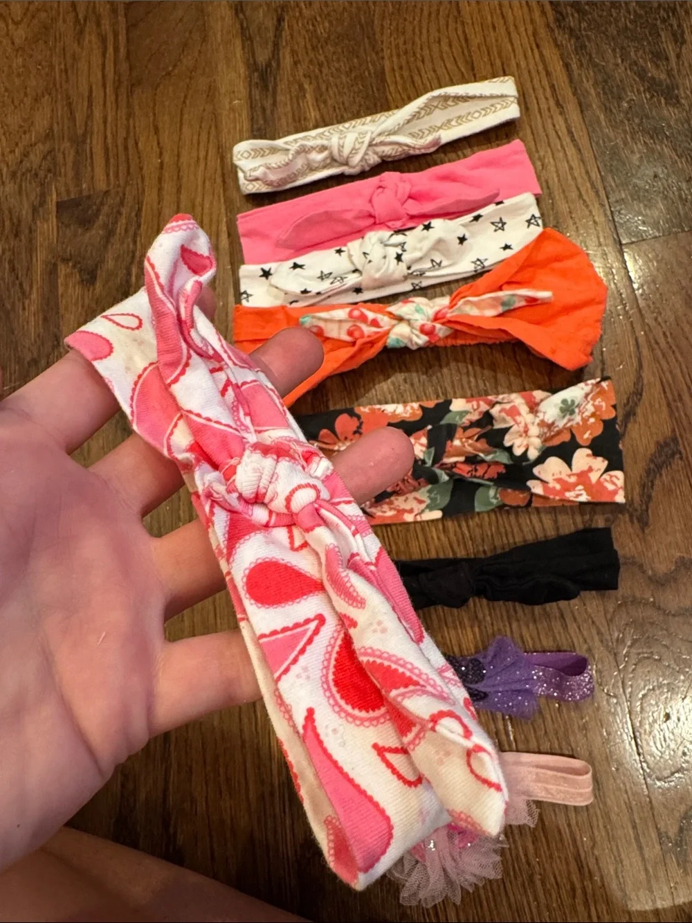 Baby Girl Stretch Headband Set in various colors and sizes